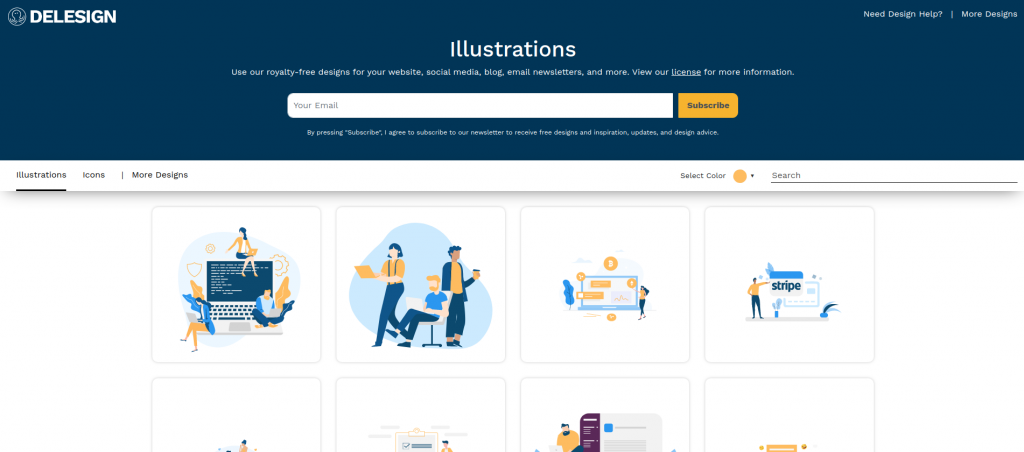 Delesign Free Illustrations